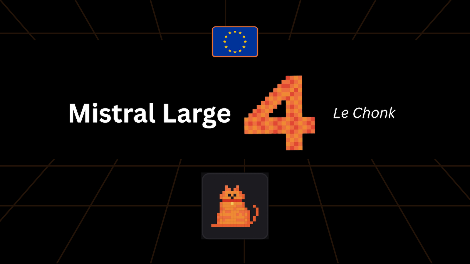 Mistral Large 4, surnommé Le Chonk, le nouveau modèle d'IA open-weight européen, désormais disponible dans le chat xPrivo.